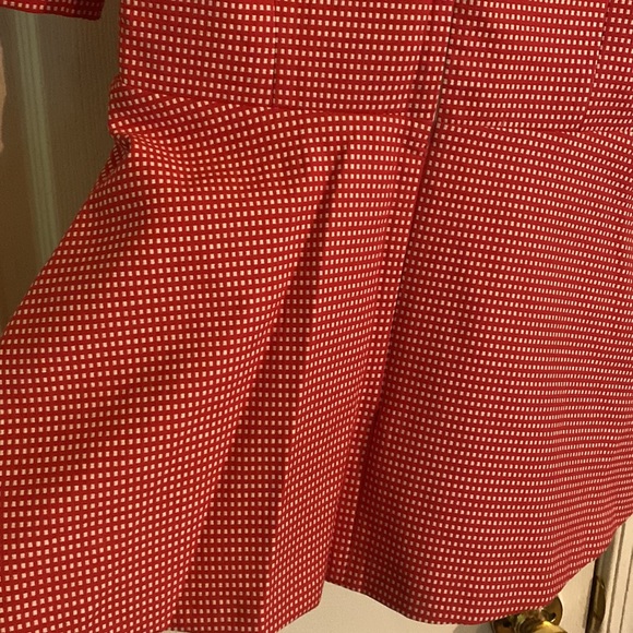 NWT Pearl by Lela Rose Checkered short sleeve poplin combo top Super Stylish - Picture 4 of 9